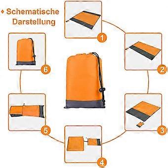 Wasserdichte Stranddecke – 210x200 Cm, Sandfrei, Leicht, Mit Heringen Für Strand, Picknick, Camping