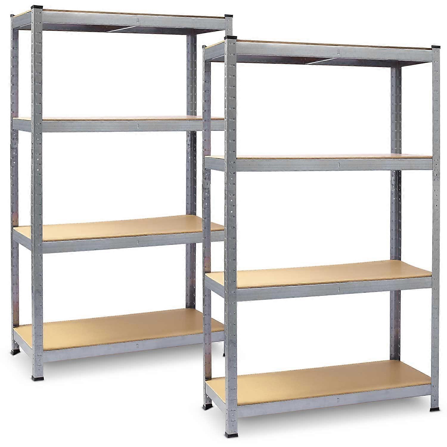 SET 2 pcs.
Metal shelf Plonos 150 x 75 x 30 cm
Stable and functional metal shelf in silver colour, p