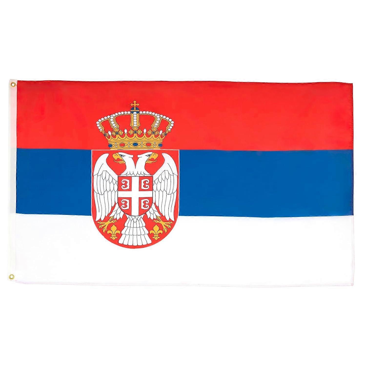 Serbia Flag Serbian flags Banner Light polyester Style 327