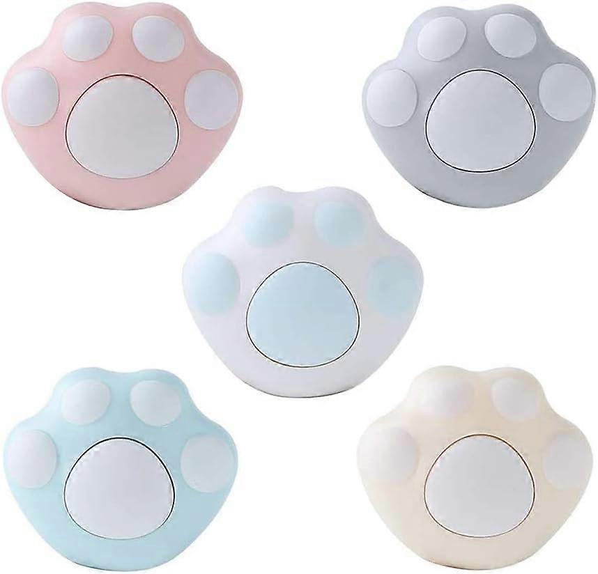 مجموعة من 5 قطع من الخطافات شديدة التحمل مع خطافات حائط مزخرفة مثبتة على الحائط من مخلب القطط