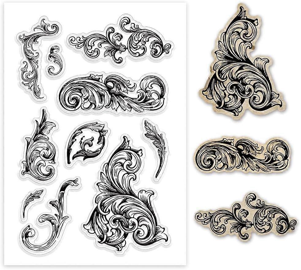 1Sheet Flower Silicone Clear Stamps