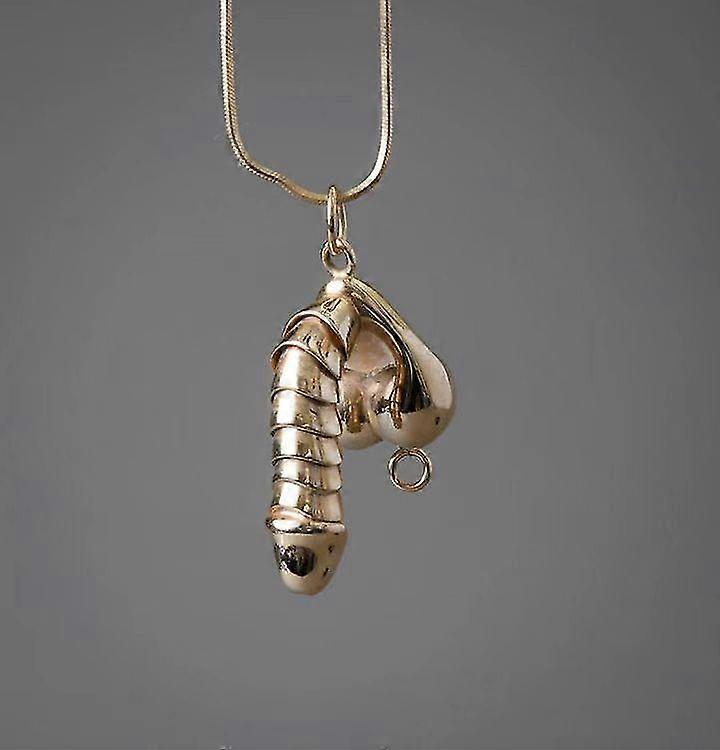 Drôle de collier pendentif érigé