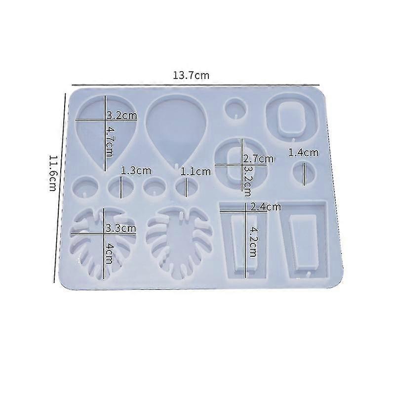 Diy Earring Pendant Silicone Mold, Resin Casting Mold