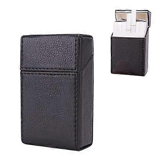 Cigarette Box Cigarette Case Portable Cigarette Storage Box Leather Holder Box Flip Top Closure Box PU Case Holds 20 Cigarettes Hard Box and Holder fo