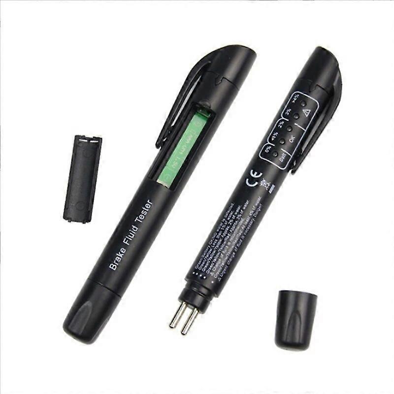 Portable Brake Fluid Tester with 5 LED Indicators DOT 3 DOT 4 DOT 51 Brake Fluid Liquid Tester Pen for Check Engine