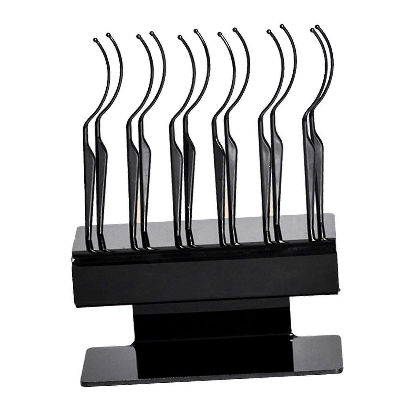 12 Pieces Eyelash Display Stick Eyelash Display Holder for Travel black