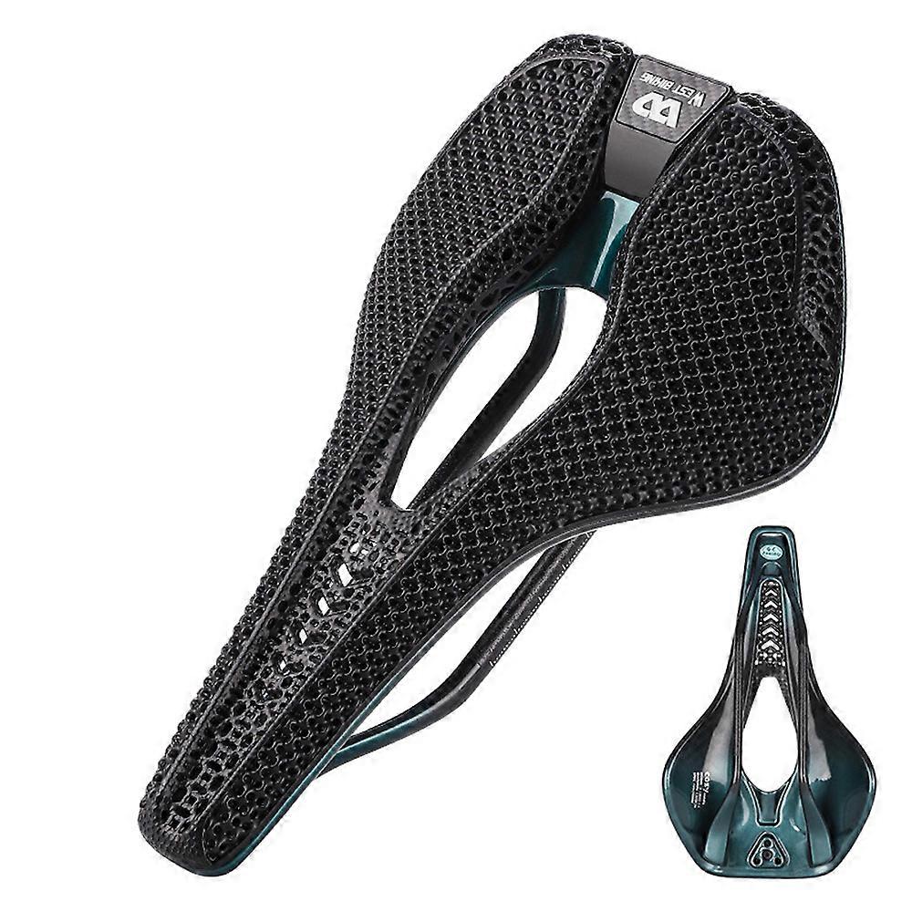 Carbon Fiber 3D Printed Bicycle Saddle Breathable Bike Saddle Ultralight Road Bike Seat