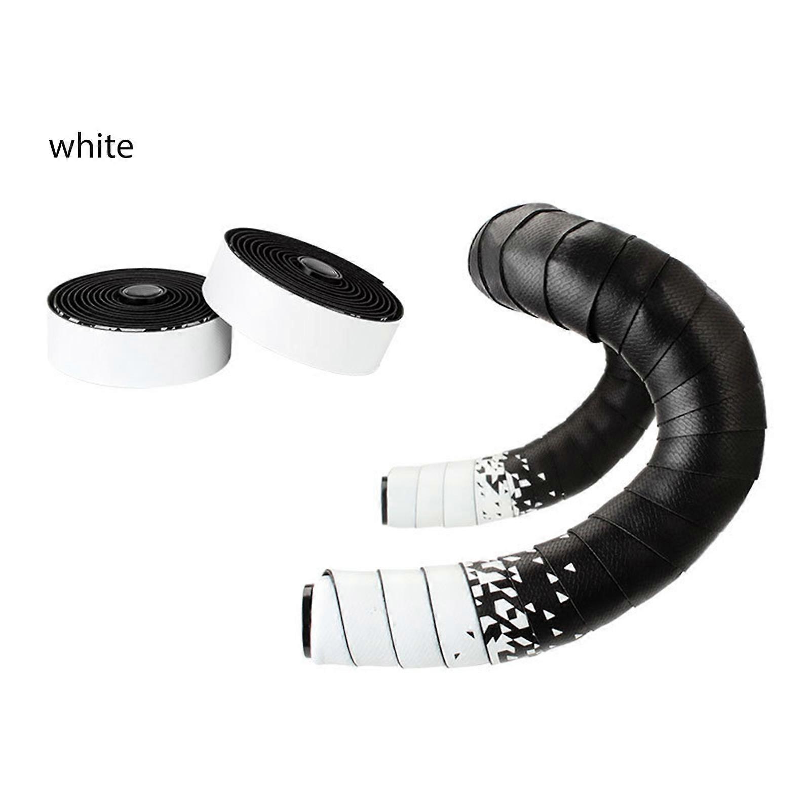 unbrand Roll Bike Bar Grip Tape Comfortable Non-Slip Damping Sweat for Trail Riding White