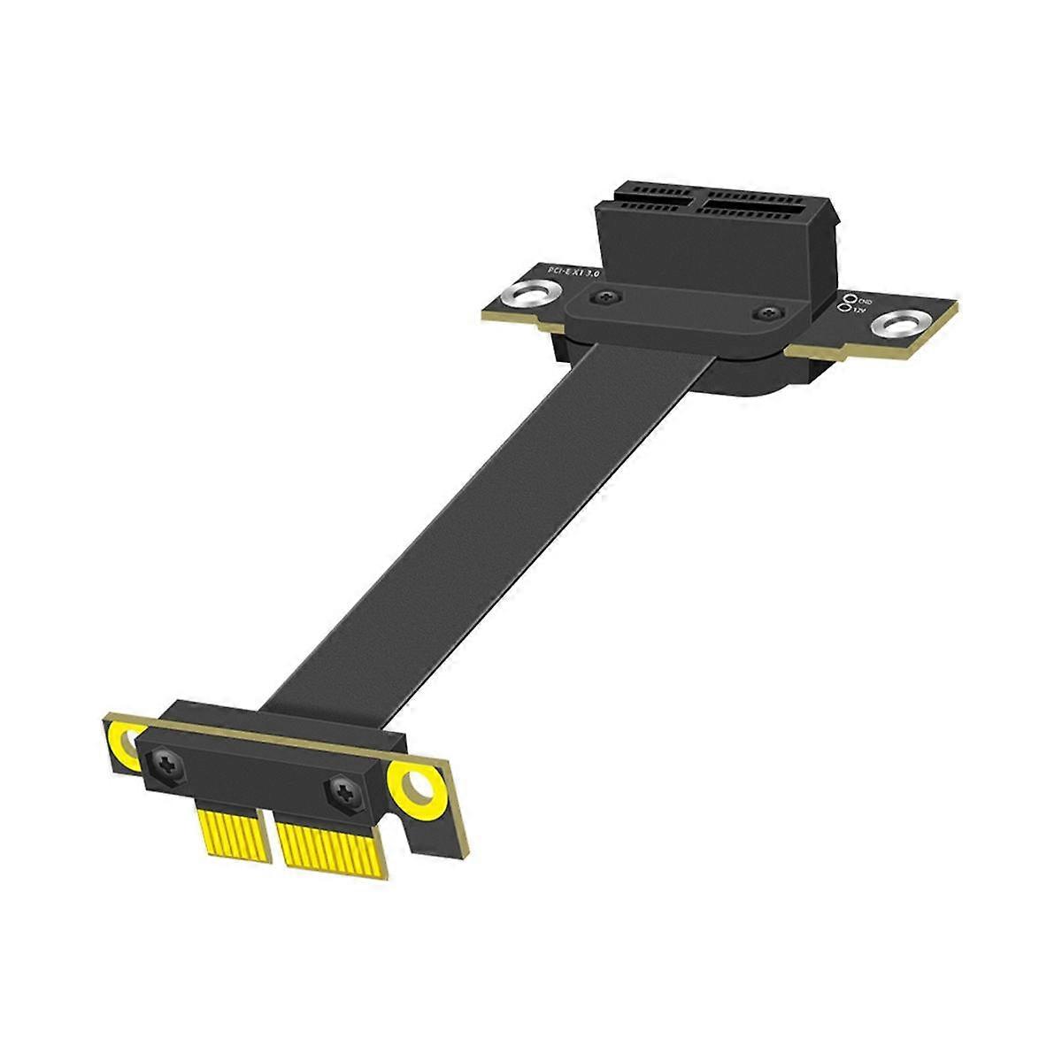 PCIE 1X prodlužovací kabel, PCI-3.0 1x stoupací kabel samec-samice PCI-E 1x prodlužovací adaptér 10cm