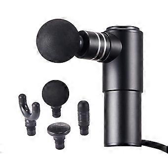 Massagem Gun Deep Tissue, com 4 níveis de velocidade e 4 cabeças de massagem, baterias 12V 2500mAh, pistola de massagem portátil para alívio da dor