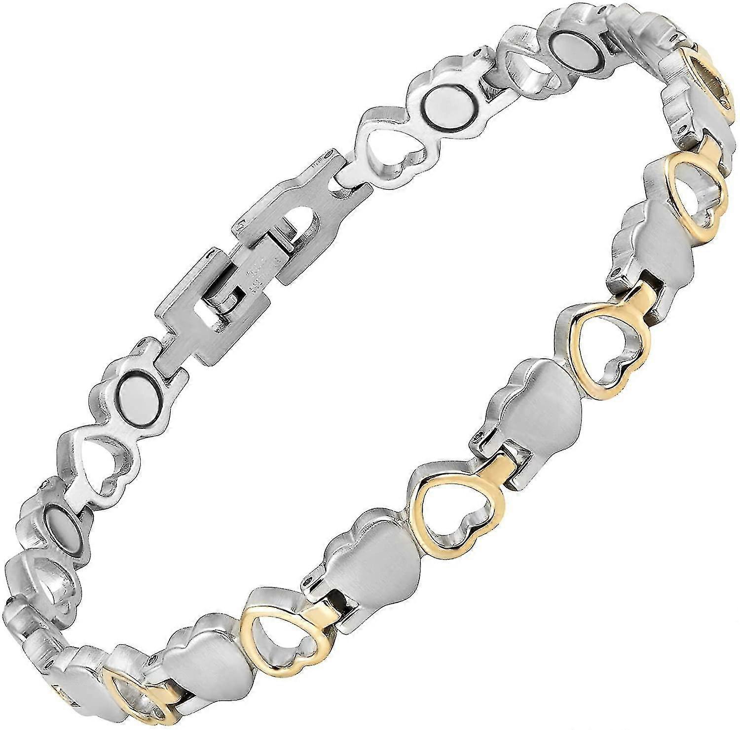 Womens Love Heart Magnetic Therapy Ankle Bracelet For Arthritis