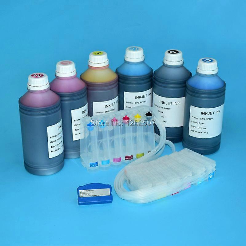 מערכת Ciss ומקבע דיו ושבב צבע עבור מדפסות Epson PP-100 PP-50 PP-100AP PP-100II