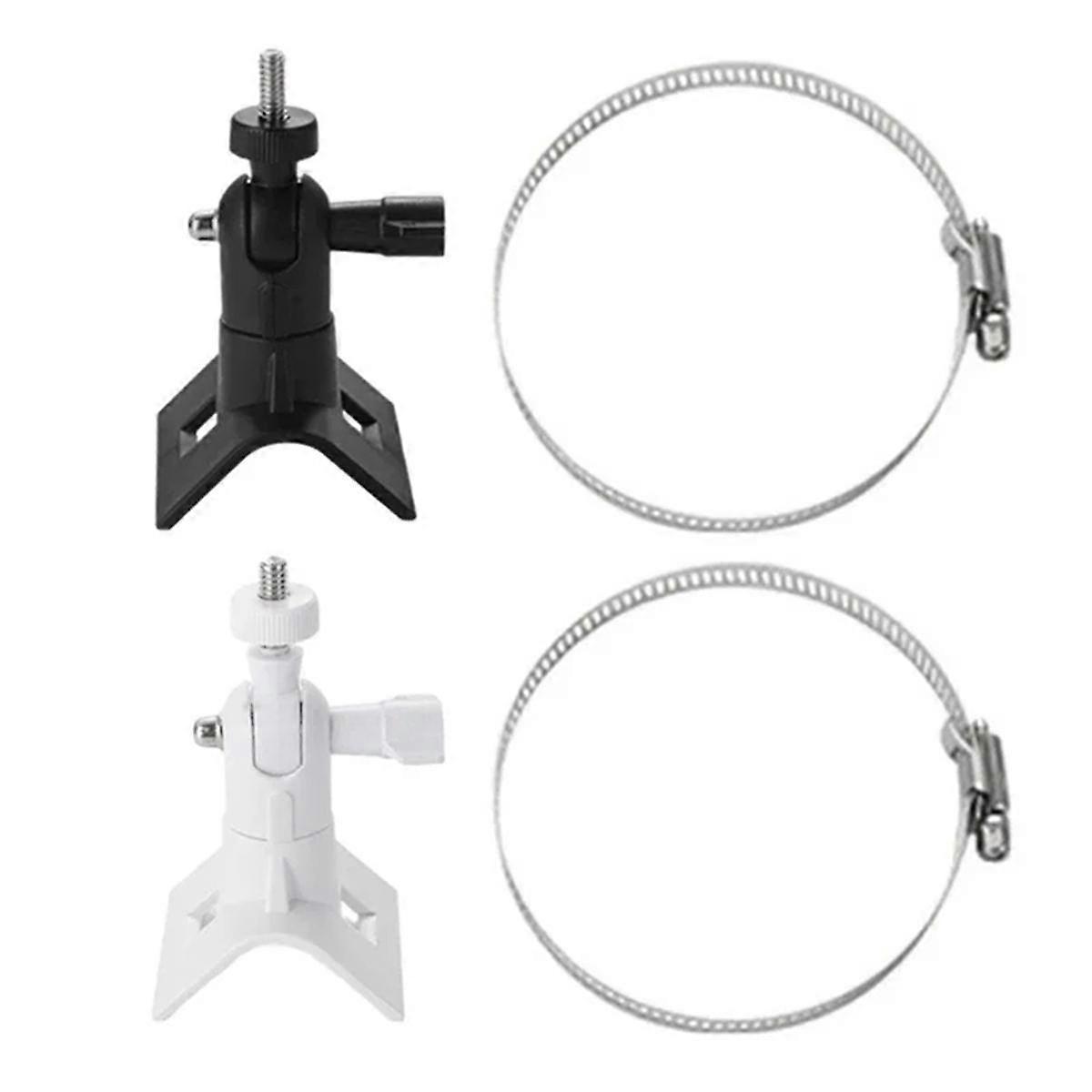 Adjustable Stainless Steel Hose Clamp Hoop Pipe Poles Mount Bracket Worm Gear for Security Camera A