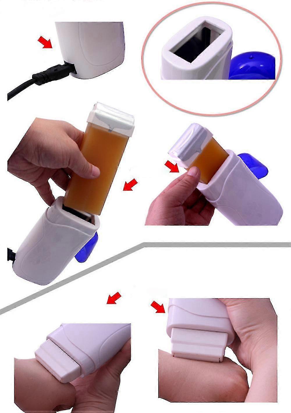 Roll On Hot Deharatory Wax Cartridge Heater Waxing Ontharing Fff