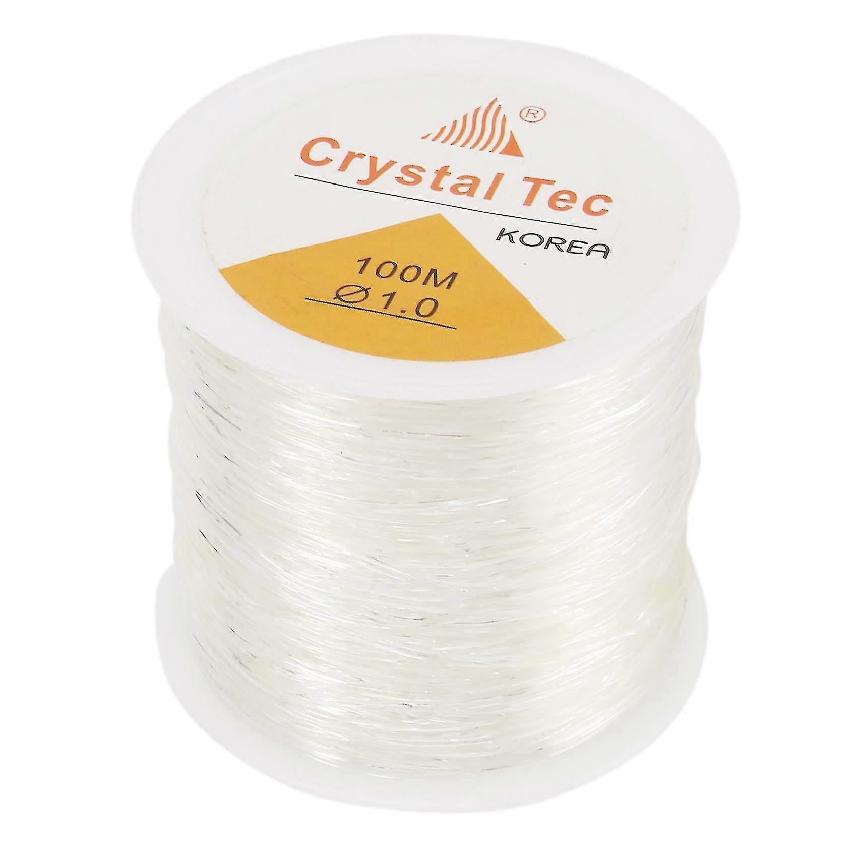 1mm Clear Bead Crystal Elastic Bracelet String Compatible With Jewelry Making