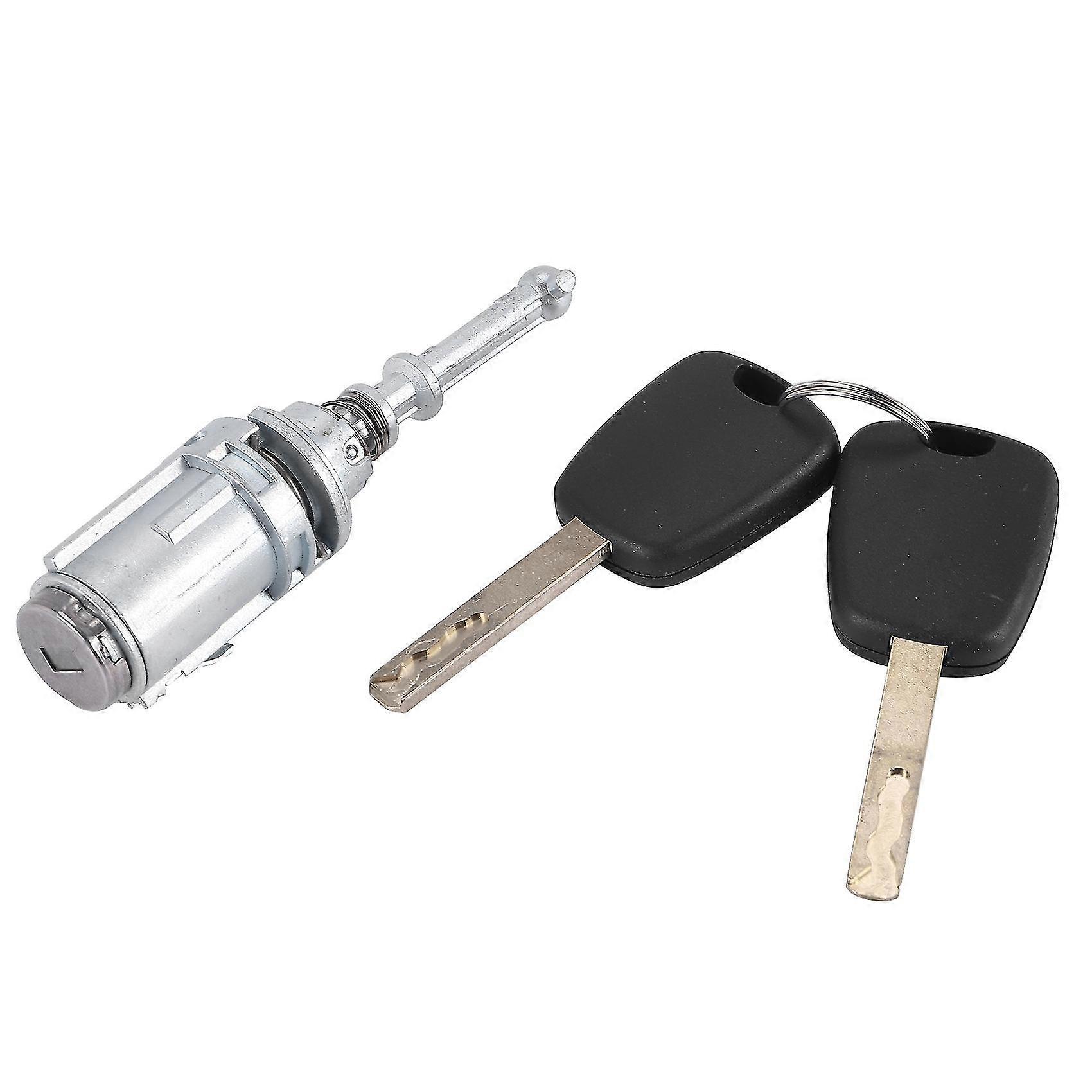 חבית מנעול דלת שמאלית קדמית לרכב עבור C2 C3 2002-2010 עם 2 מפתחות 9170T9 9170W9 9170T5 256924