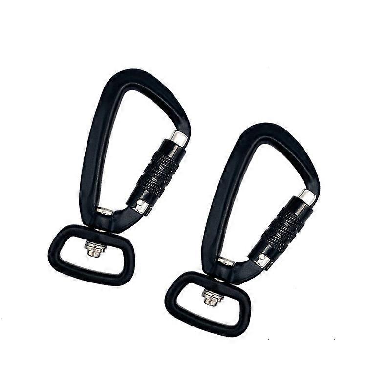 2pcs Swivel Carabiner Clip 360 Rotatable Spinner Carabiner Small Auto Locking Carabiner