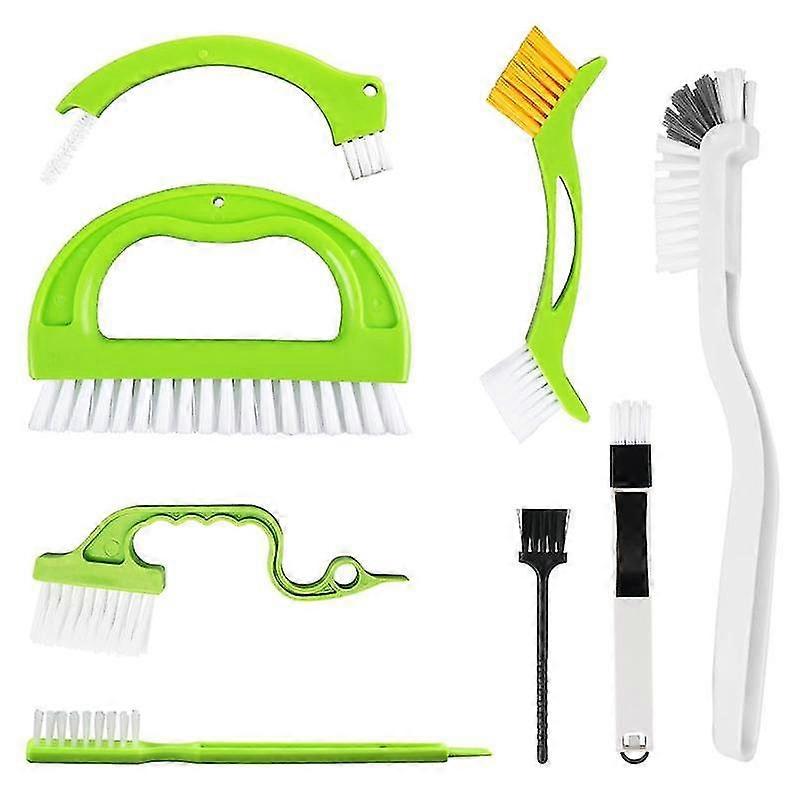 8 Pack Grout Cleaner Brush, Hand-held Groove Space Cleaning Tools Tile Joint Scrub Brush To Deep Cl