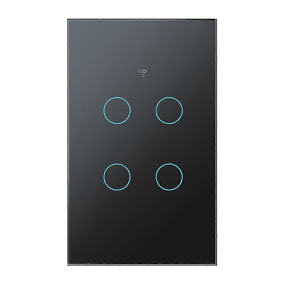 WiFi Smart Wall Touch Light Switch Glass Panel for Alexa/Google APP