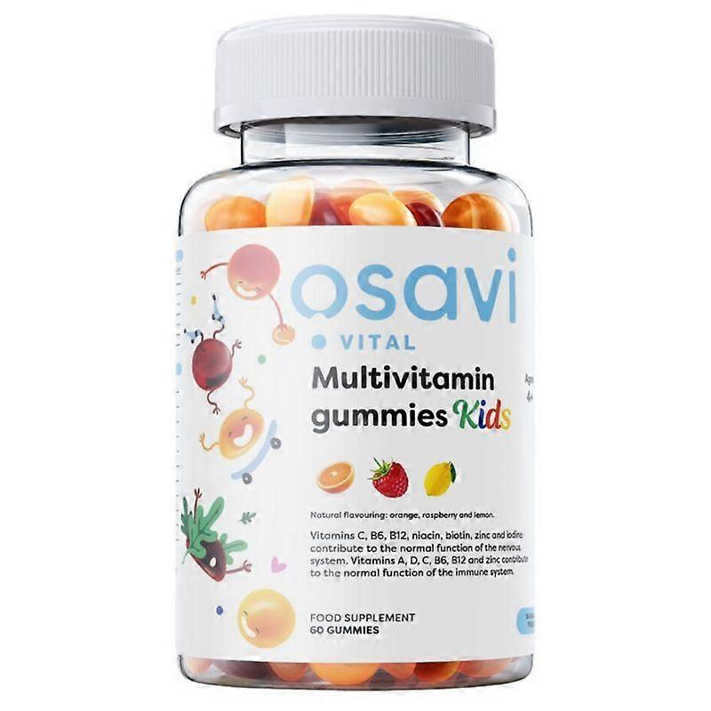 Osavi Kids Multivitamin Orange Raspberry Lemon (Sugar free) Gummies 60