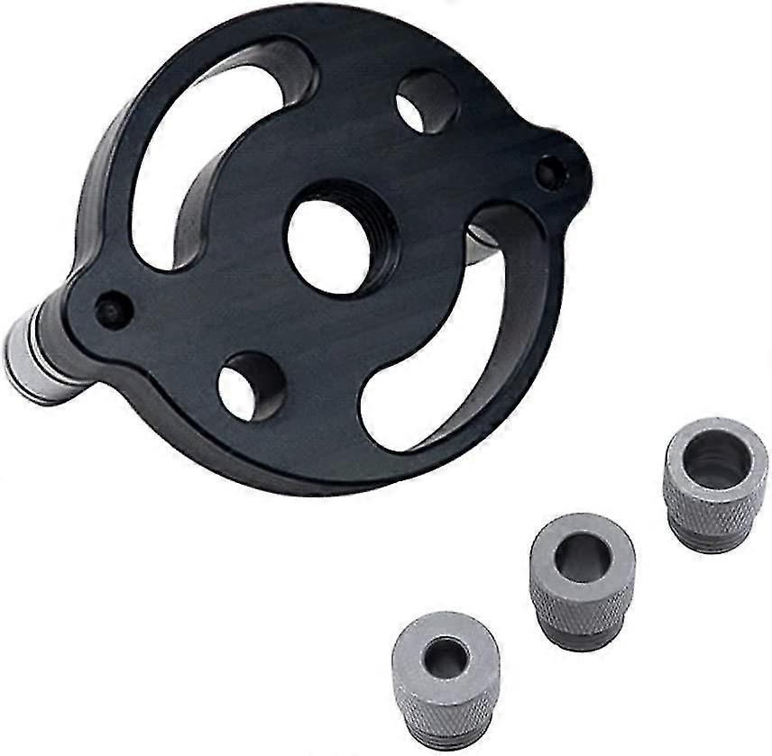 Vertical Pocket Hole Jig 6/8/10mm 3-hole Drill Bit Guide Jig Dowel Drill Guide Self Centering Drill Guide Kit Wood Hole Puncher Locator Guide Jig For