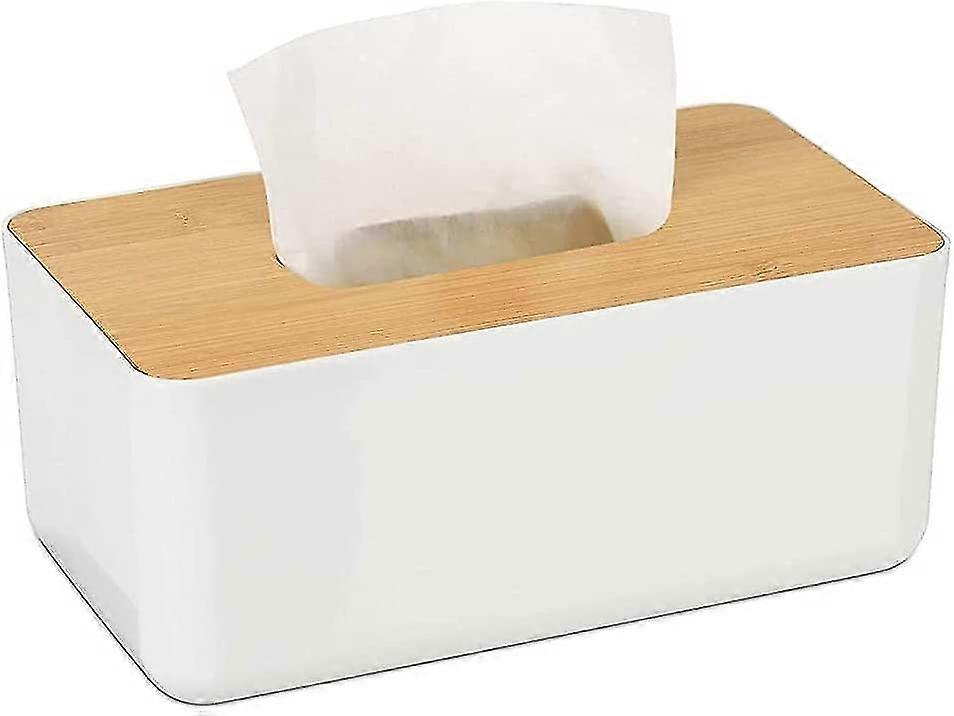 Rectangular Tissue Box, Bamboo Tissue Box, Makeup Wipe Box, Simple Tissue Box For Kitchen