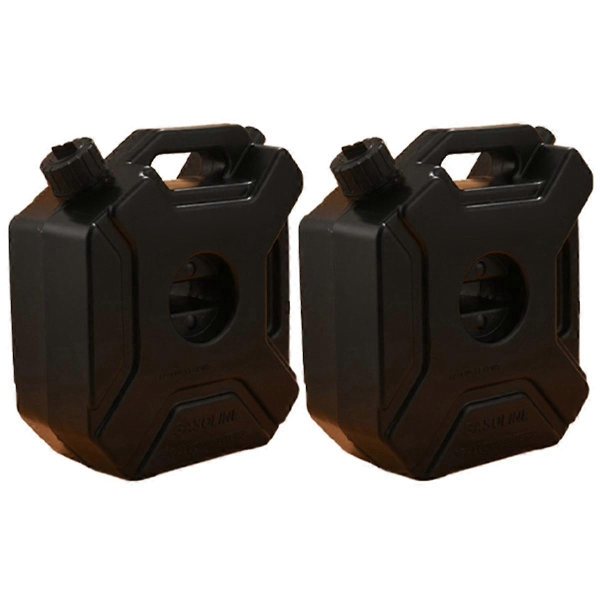 5L لتر خزان الوقود الأسود يمكن سيارة دراجة نارية احتياطية خزان زيت البنزين النسخ الاحتياطي Jerrycan الوقود- علبة ث