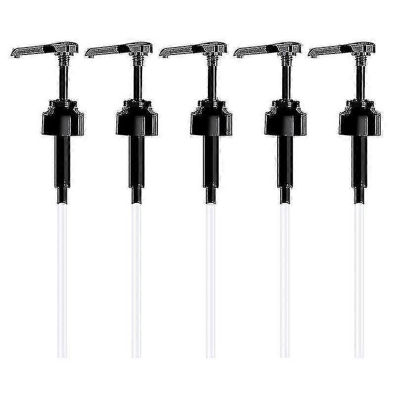 5 Pcs Kitchen Syrup Pump Liquid Dispenser Juice Bottle Pumps Replacement