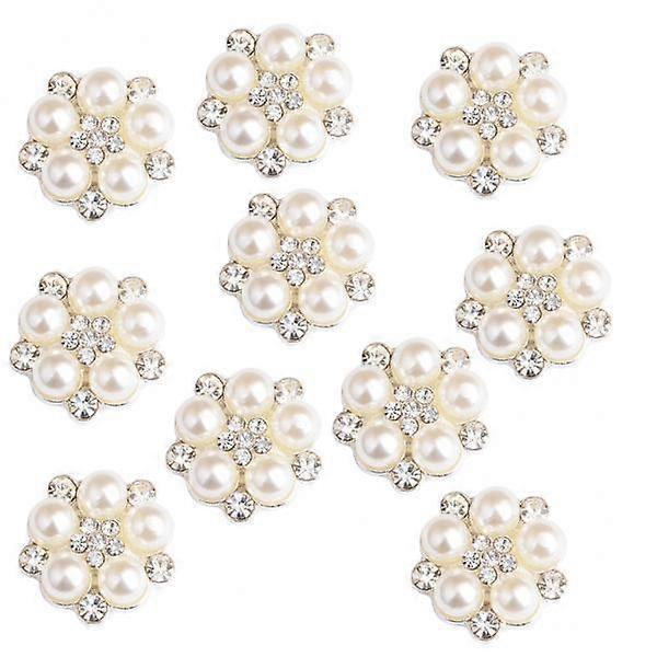 20x10 Pieces Flatback Embellishment Buttons Pear Flower Wedding Accessories 3