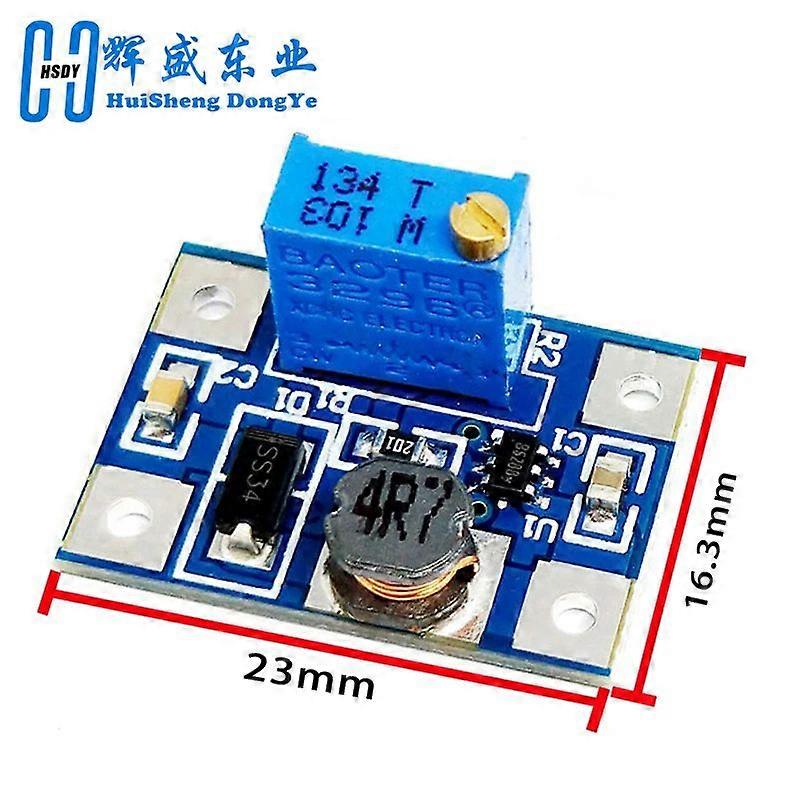 GaiBoSi 1pcs Smart Electronics DC-DC SX1308 Step-UP Adjustable Power Module Step Up Boost Converter 2-24V to 2-28V 2A