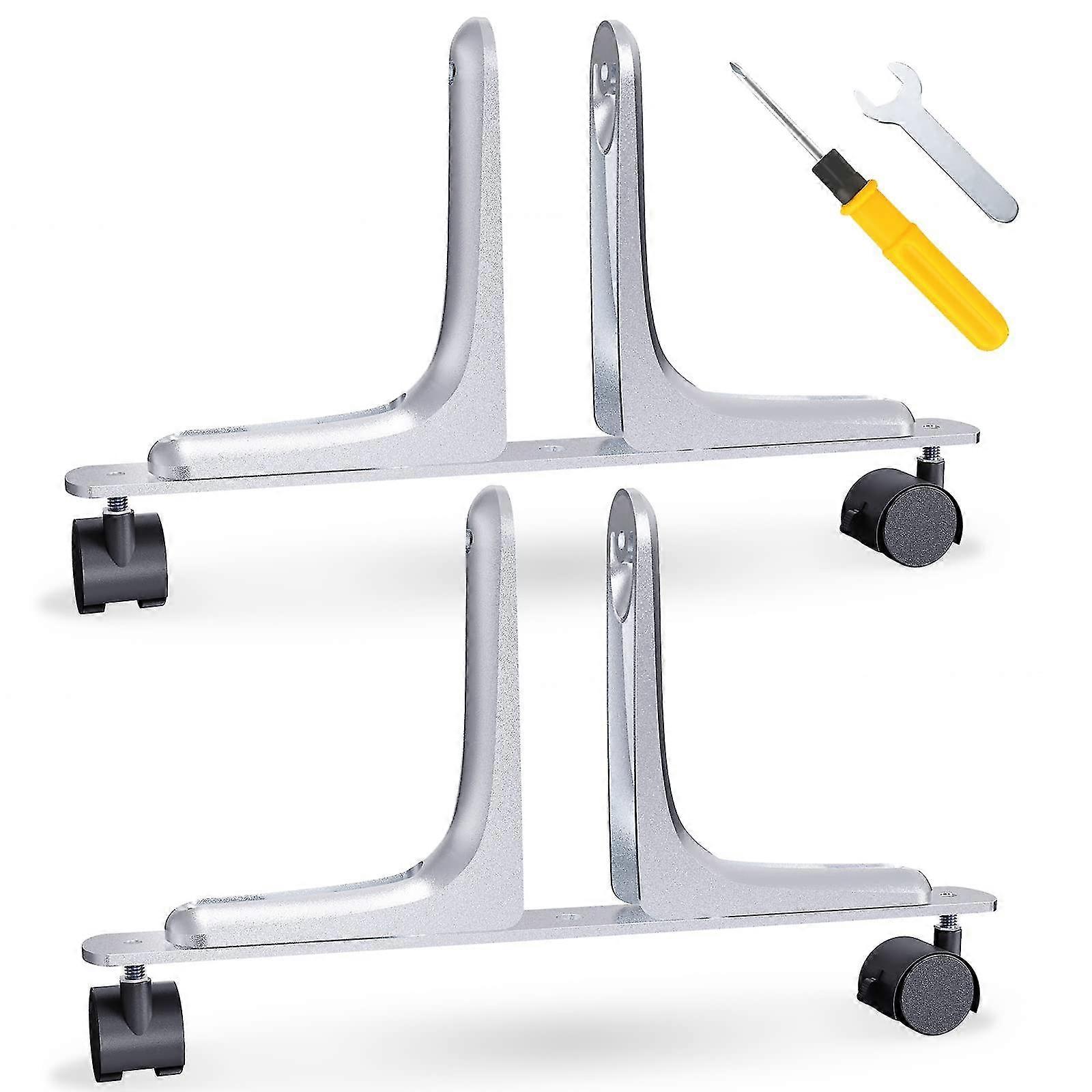 Pack Piedini riscaldatore a infrarossi, riscaldatore a infrarossi universale, piedini per riscaldatore a infrarossi, lega di alluminio resistente (argento)