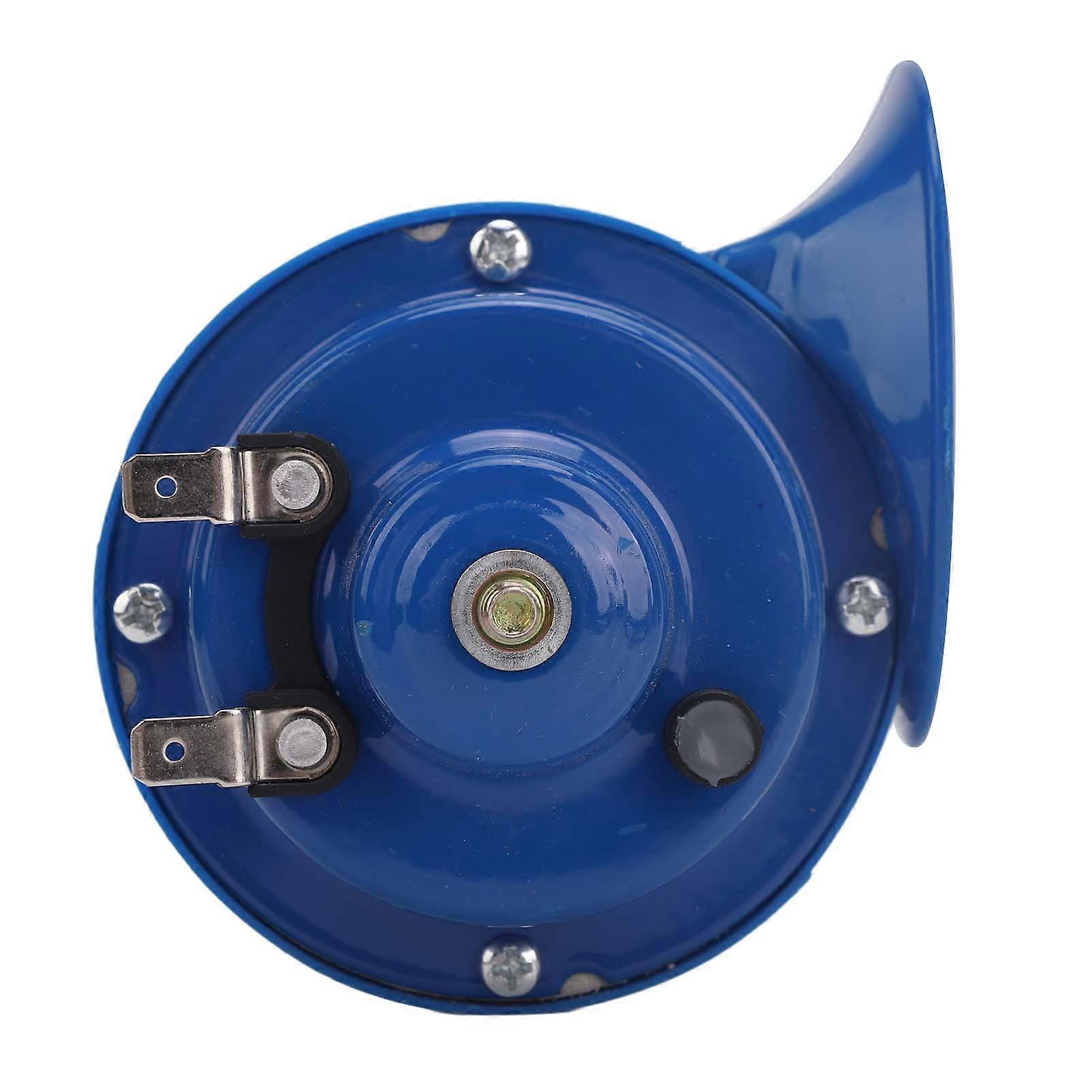 24V Electric Horn Kit Waterproof with Switch Harness Relay Universal Fit for Car Truck Motorcycle Boat Blue