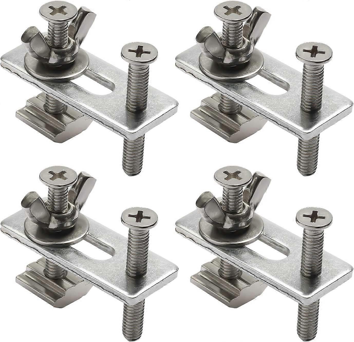 Set of 4 T-Clamps for Engraving Machine M6 Stage Fixture Table Top Milling and Engraving Machine