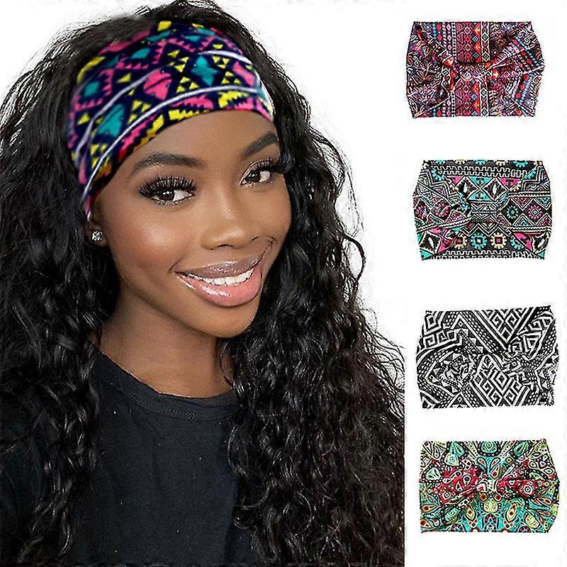 Jóga Turban Uzlová Pokrývka hlavy Športová elastická joga Čelenka do vlasov Módna bavlnená tkanina Široká čelenka pre ženy Vlasové doplnky