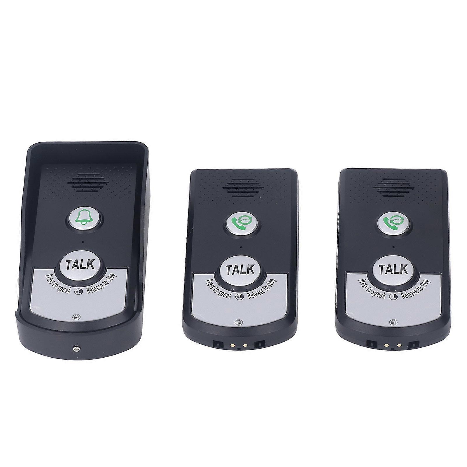 Home Security Wireless Intercom Doorbell - 1500 Meters Range - 2 Charging Methods