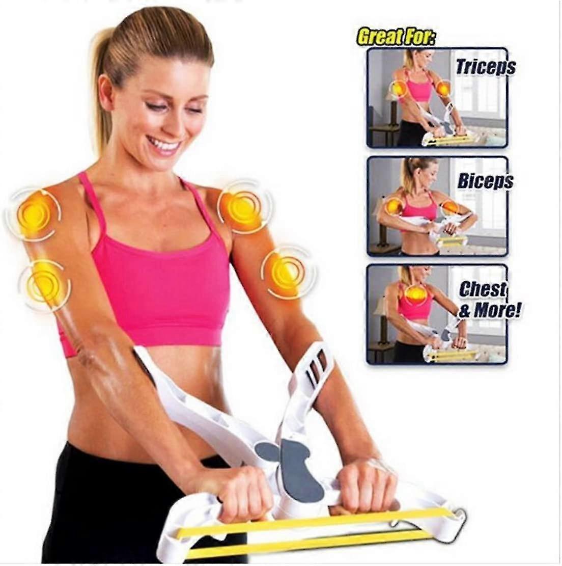 Posílit Brawn Cvičence Předloktí Zápěstí Síla Fitness Vybavení 3 Objemy Bílá
