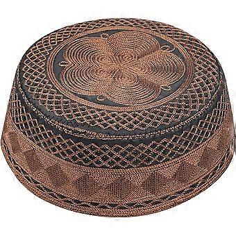 Chapeau Prière Musulmane Enfant Kufi Brodé - Casquette Islamique Respirante, Ramadan