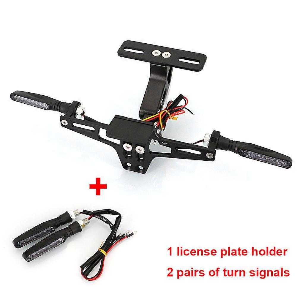 Universal CNC Motorcycle Adjustable Angle Aluminum License Number Plate Frame Holder Bracket
