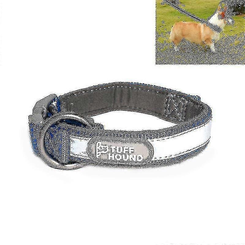 Tuffhound 1427 Nylon + Submersible + Reflector Bar Adjustable Dog Collar, Adjustable Range: A