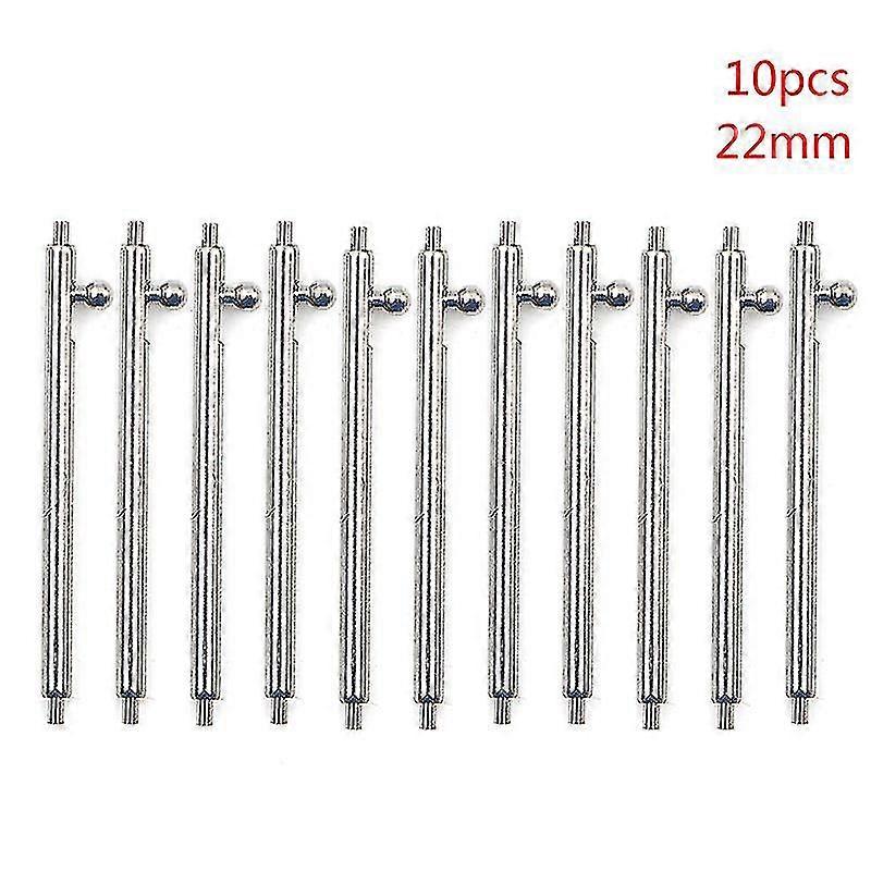 10個のクイックリリーススプリングバーステンレススチールウォッチバンドストラップピンバー12〜22mm