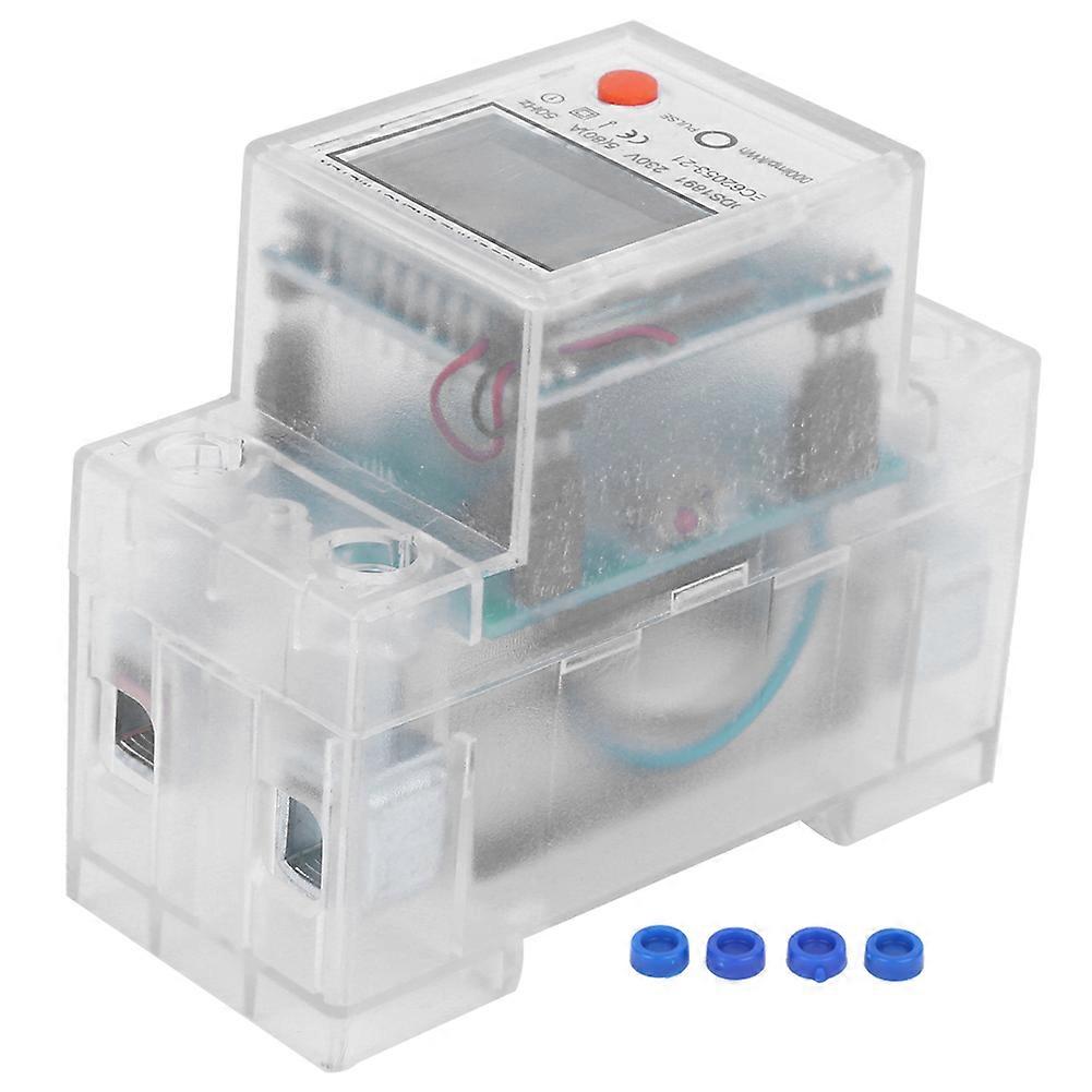 Single Phase 2P DIN Rail Electric Energy Meter Electronic kWh Meter