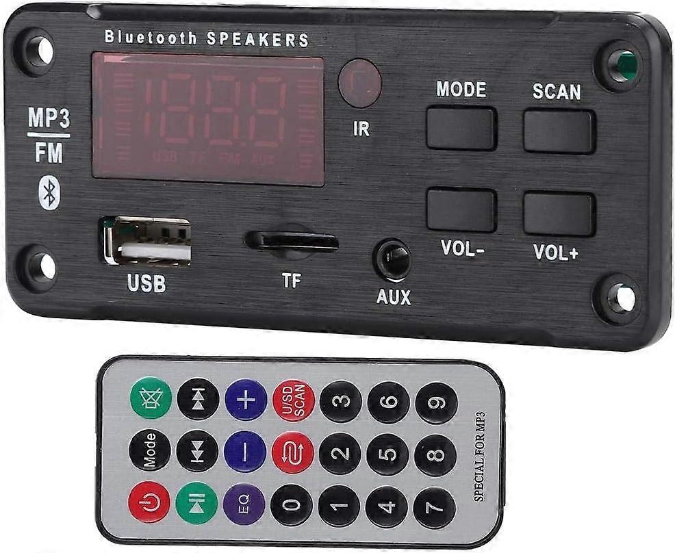 USB MP3 Decoder Board Car Audio Bluetooth MP3 Decoder Board Bluetooth 5.0 Hands-Free Call Recording Module