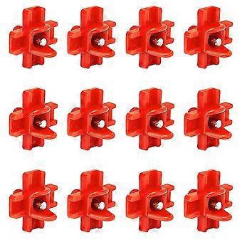 Poultry Water Nipple, Automatic Chicken Nipple Drinker with Horizontal Side Mount, Drinker for Water Chickens 12 Pcs-Macaron
