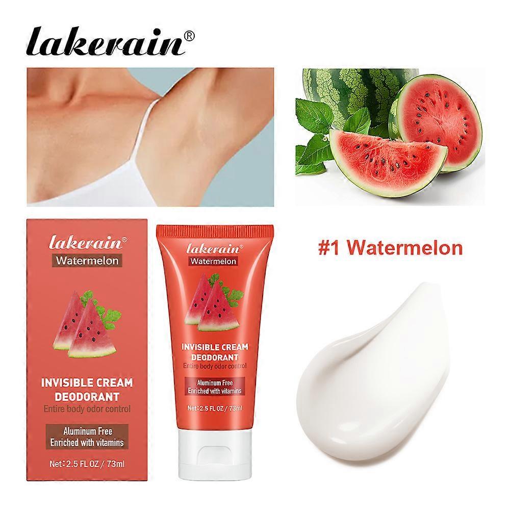 Deodorant Cream for kvinner, Invisible Cream Deodorant 72 timer luktkontroll, frukt dufter kvinner hele kroppen deodorant, entir kroppen luktkontroll