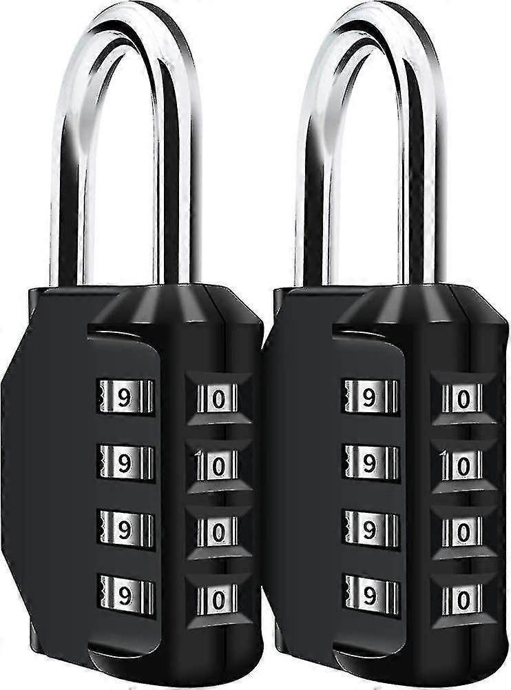Padlock Combination Lock Pack Heilwiy Of 2 4-digit Combination Lock, Padlock Gift