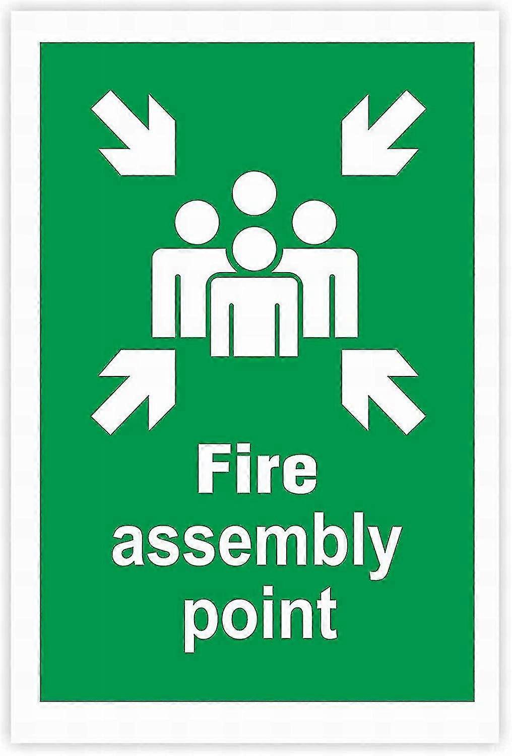 Palontorjuntapiste - A4 terveys- ja tinametallikyltit 12x16 turvamerkki