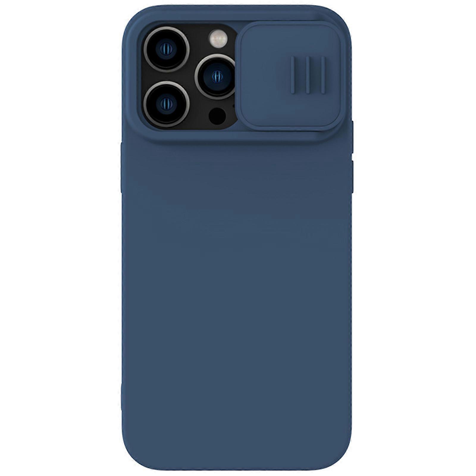 for iPhone 15 Pro Max/ 15 Ultra Case with Camera Cover, Slim Fit Thin Protective Shockproof Cover with Slide Camera Cover