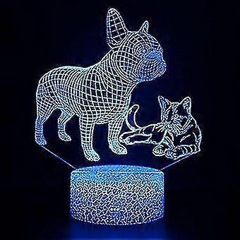 Lampe 3d| | Multicolore avec télécommande |déviter Gato | 1282