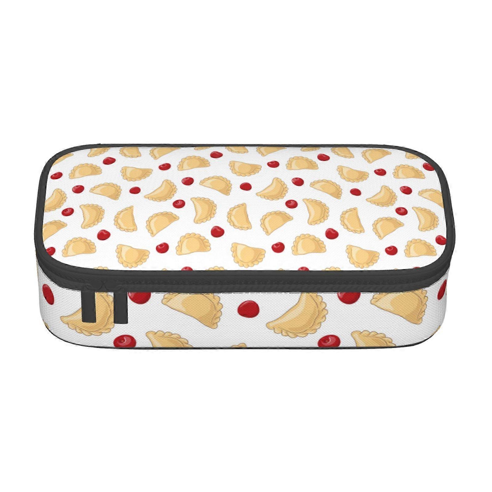 زلابية نمط مقلمة كبيرة السعة قلم رصاص الحقيبة ماكياج حقيبة اللوازم المكتبية القرطاسية صندوق قلم رصاص مع سحاب