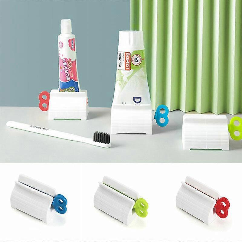 Toothpaste Squeezer Bathroom Tube Easy Stand Dispenser Rolling Holder